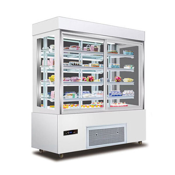 Right Angle Luxury Cake Showcase Cabinet